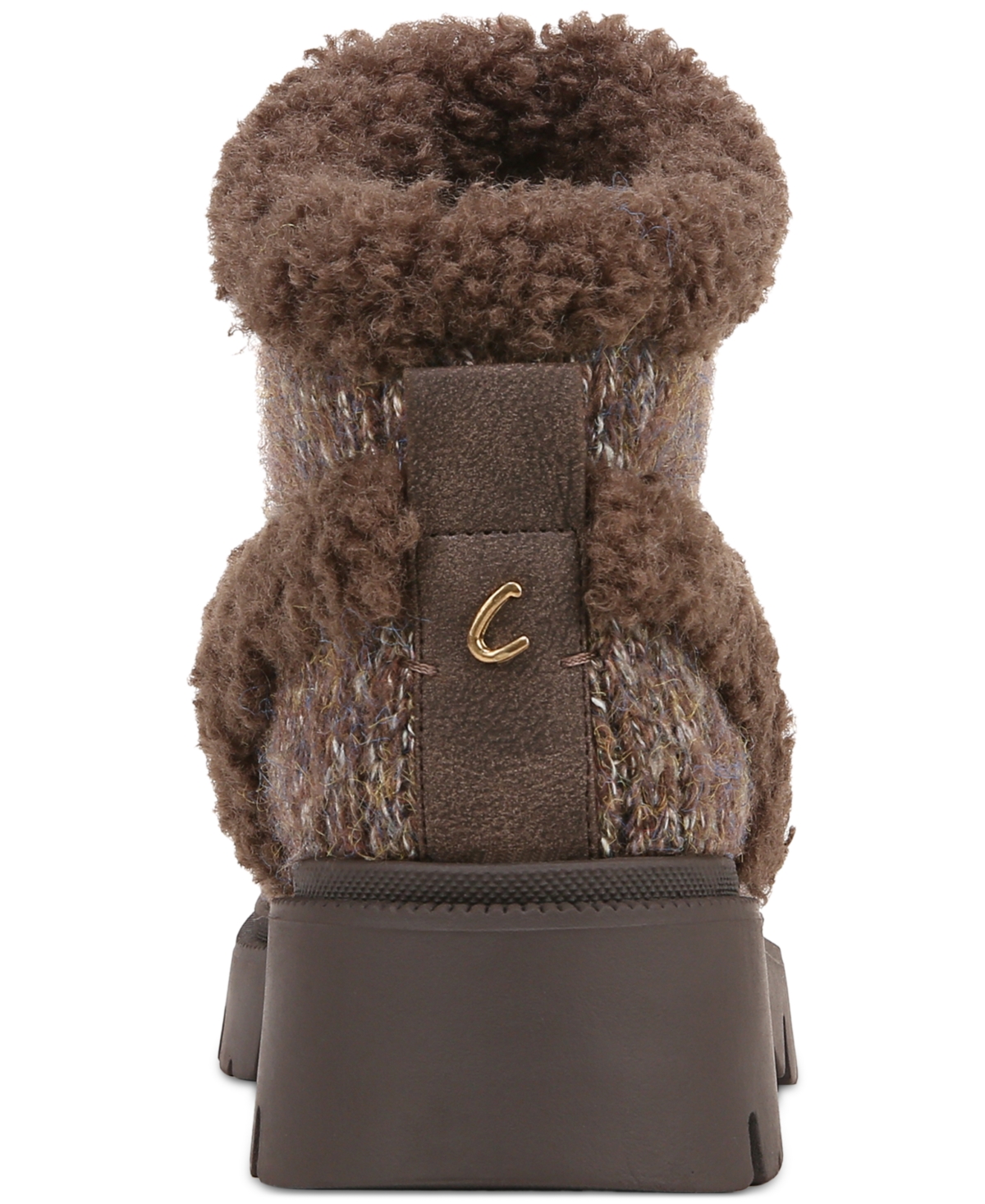 Circus Ny by Sam Edelman Clare Cozy Knit Lug-Sole Booties -Teddy Brown