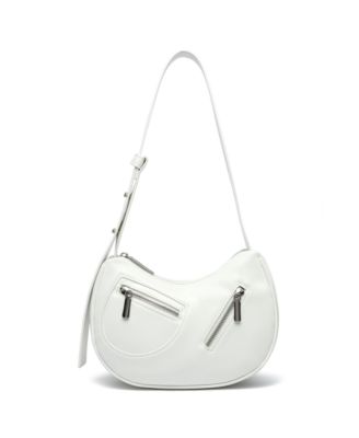 LIKE DREAMS - Dolce Crackled Leather Shoulder Bag