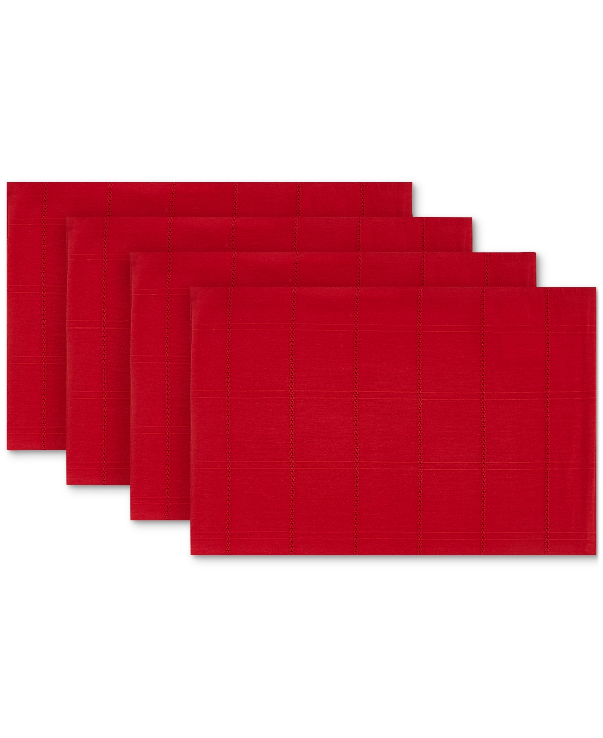 Izod Chadwick Placemats, Set Of 4 In Red