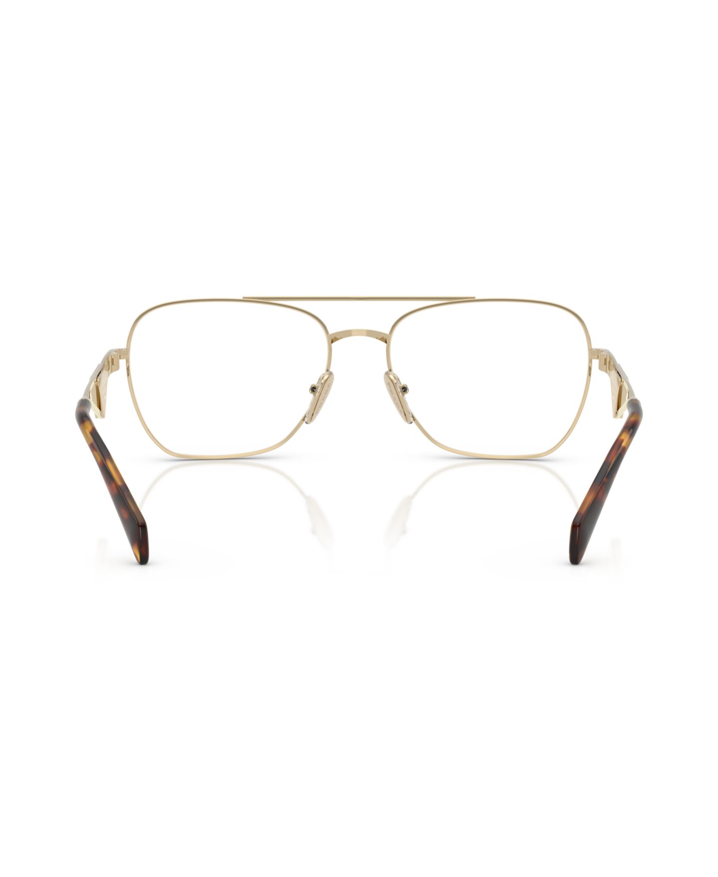 Женские очки Prada Woman Pilot/Aviator Metal PR B50V Eyeglasses, цвет: Бледный золотой — фото 4