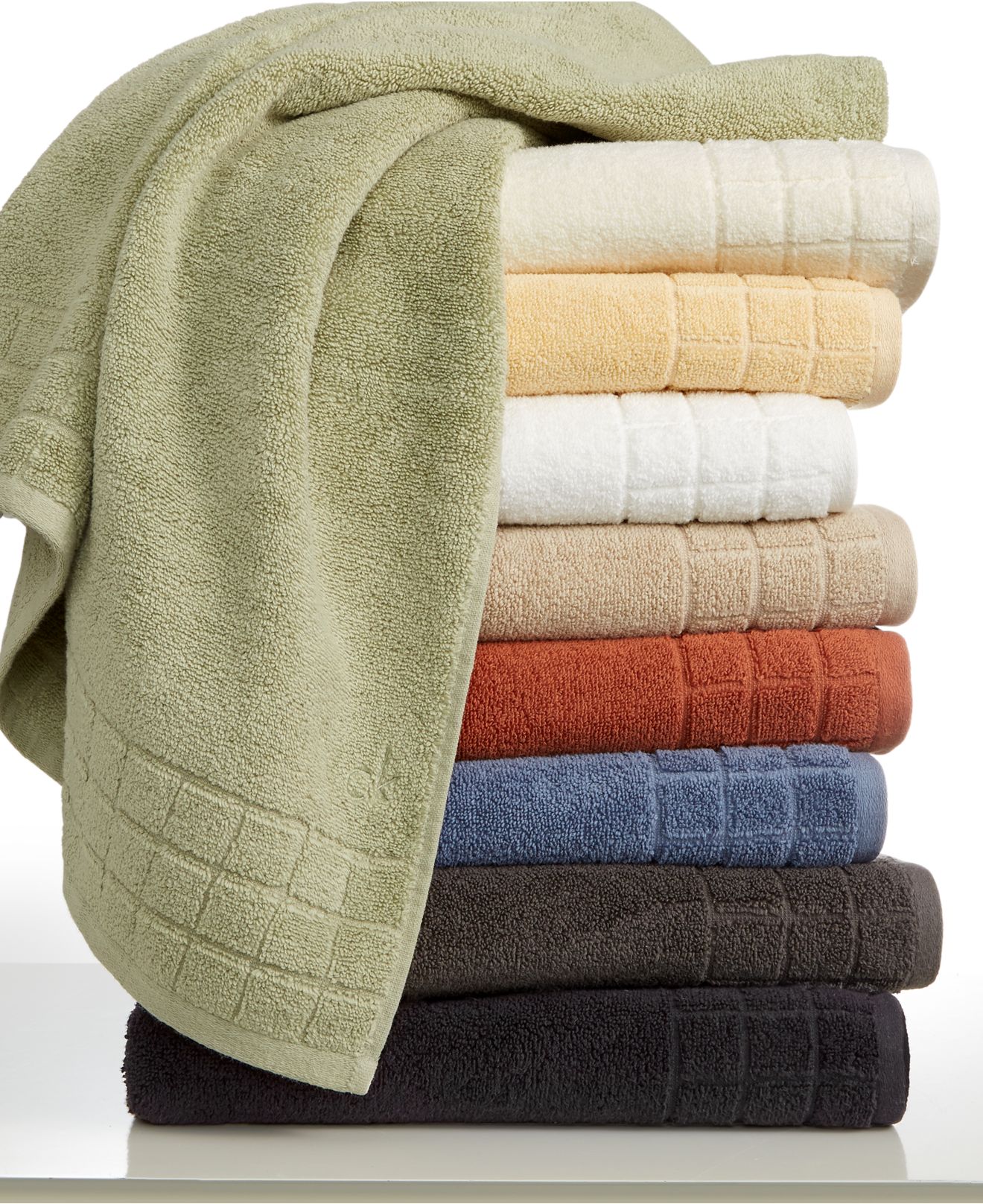 Calvin Klein Sculpted Grid Bath Towel Collection - Bath Towels ... Calvin Klein Sculpted Grid Bath Towel Collection - Bath Towels - Bed & Bath  - Macy's