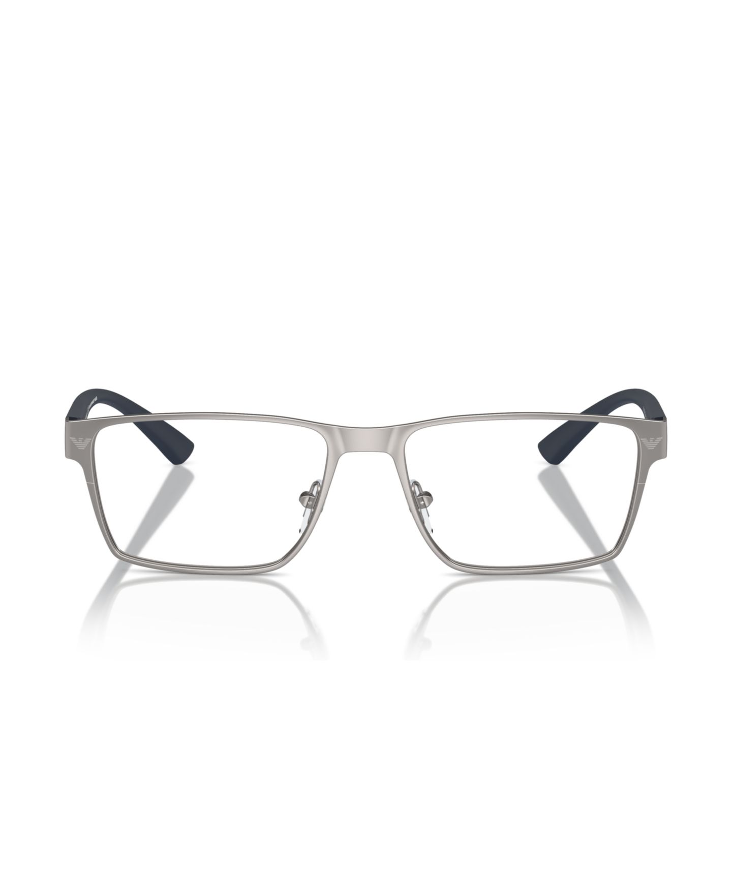 Мужские очки Emporio Armani Man Rectangle Metal EA1157 Eyeglasses, цвет: Графитовый — фото 5