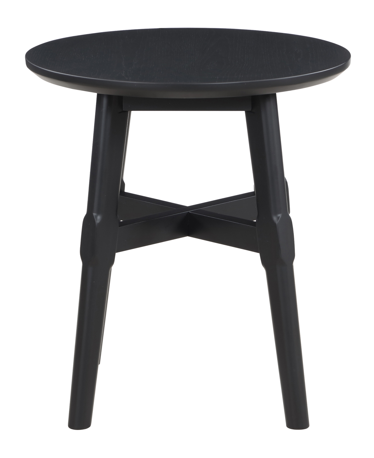 Macy's Oslo 22" Wood End Table In Black
