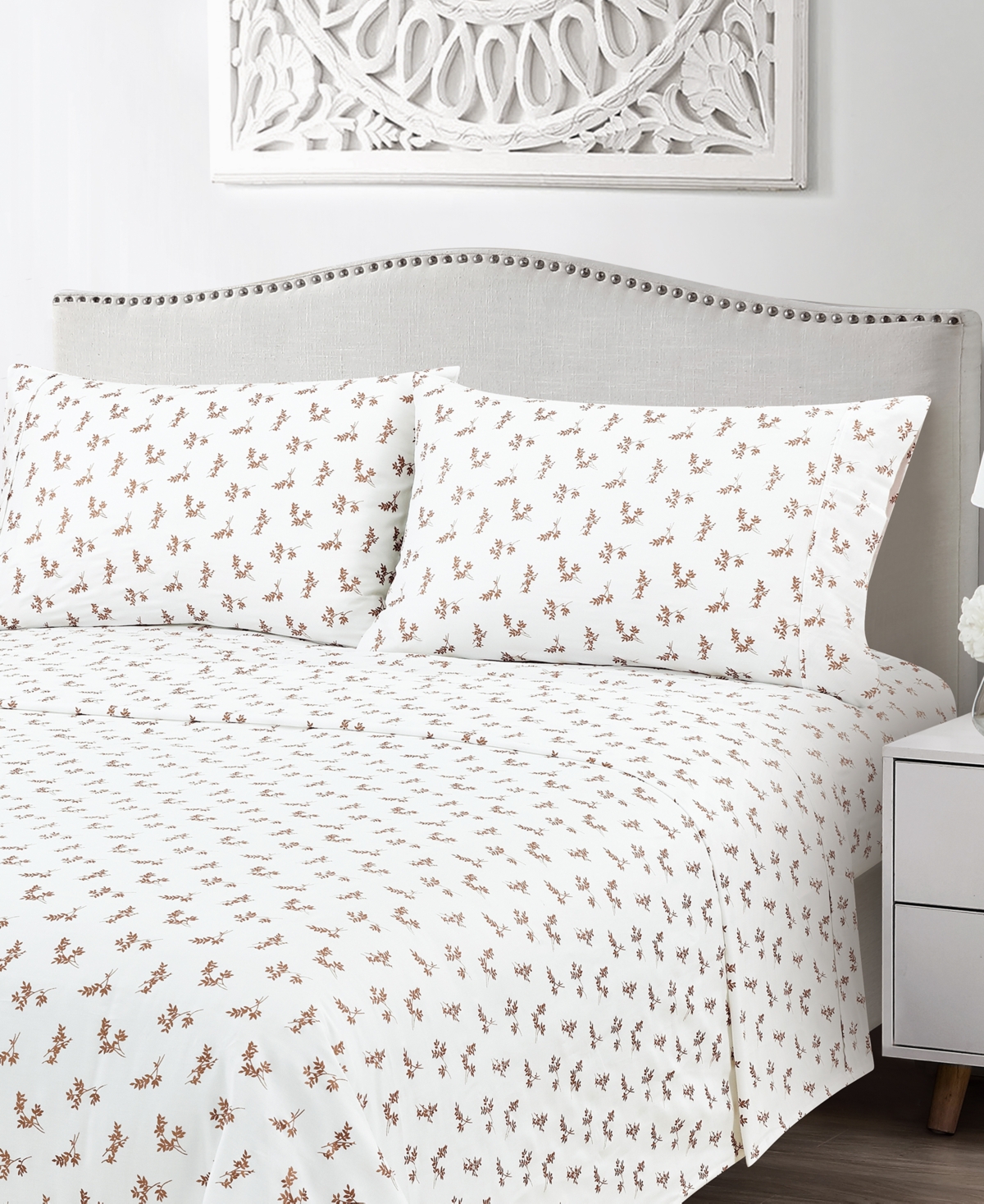 Fairfield Square Collection 300-Thread Count Metallic Cotton 4-Pc. Set, Full, Exclusively at Macy's