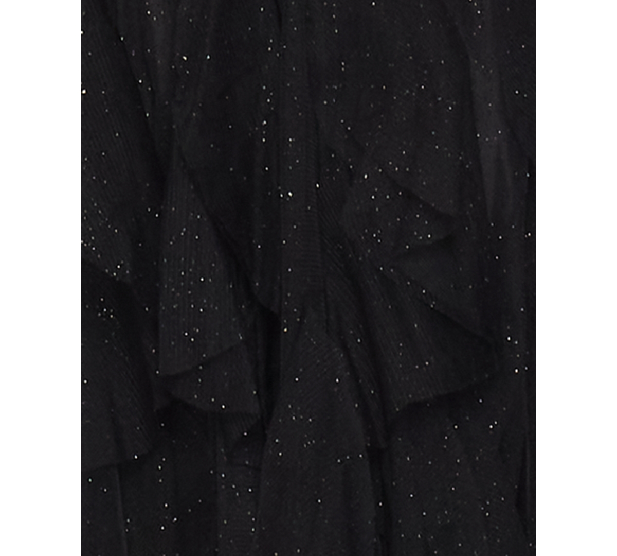 B Darlin Juniors' Scoop-Neck Fit & Flare Mini Glitter Dress -blk