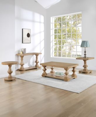 Dory 22" Wood Round End Table