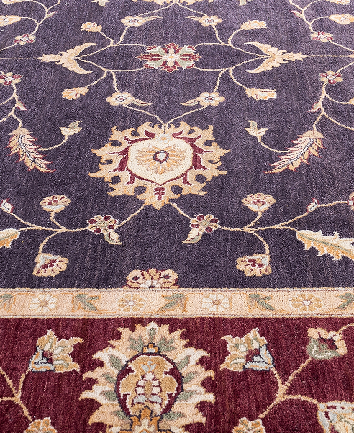 Adorn Hand Woven Rugs Indian Ooak M5918 8'1''x10'1'' Area Rug In Purple