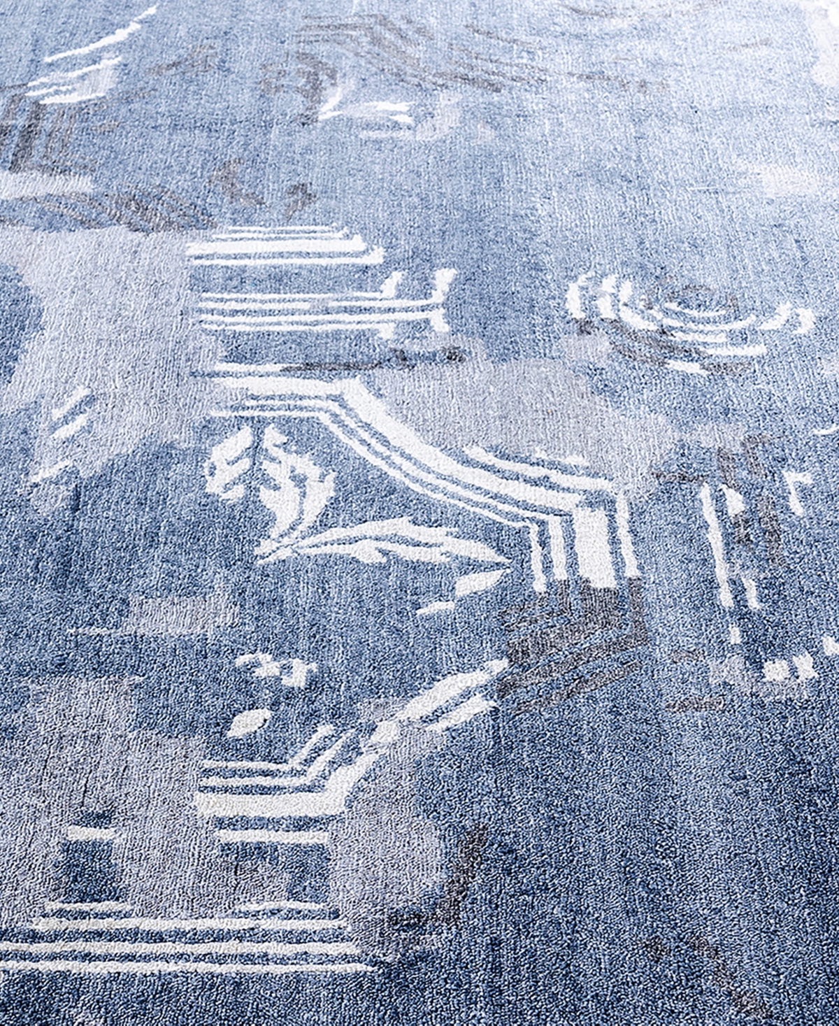 Adorn Hand Woven Rugs Indian Ooak M6958 9'1''x12'3'' Area Rug In Blue