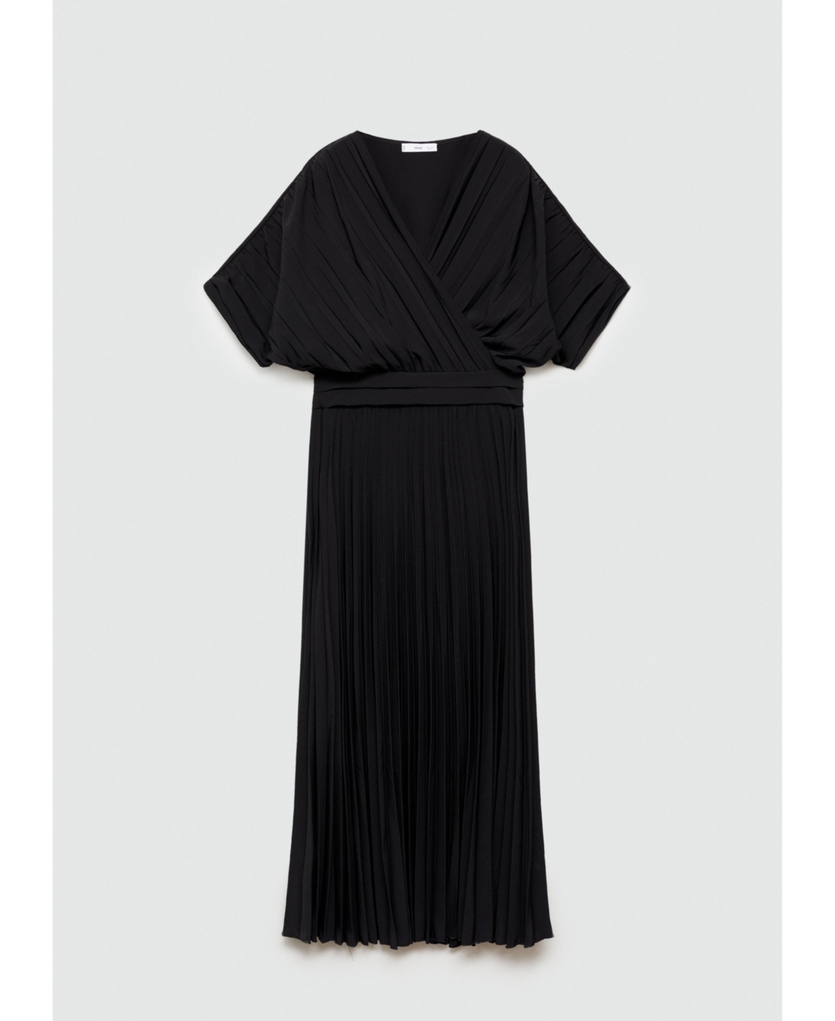Mango Women's Pleated A-line Dress In Black