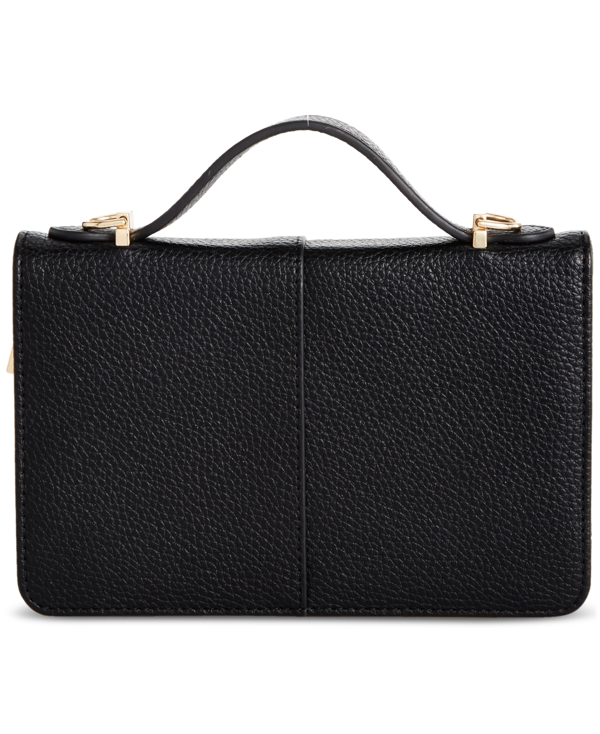 On 34th Lindzz Solid Wallet On A String, Created For Macy's In Black