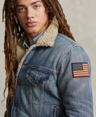 ジャケット・アウター Polo by Ralph Lauren Fleece Lined Jacket Polo Ralph Lauren Men's Fleece-Lined Denim Jacket - Macy's