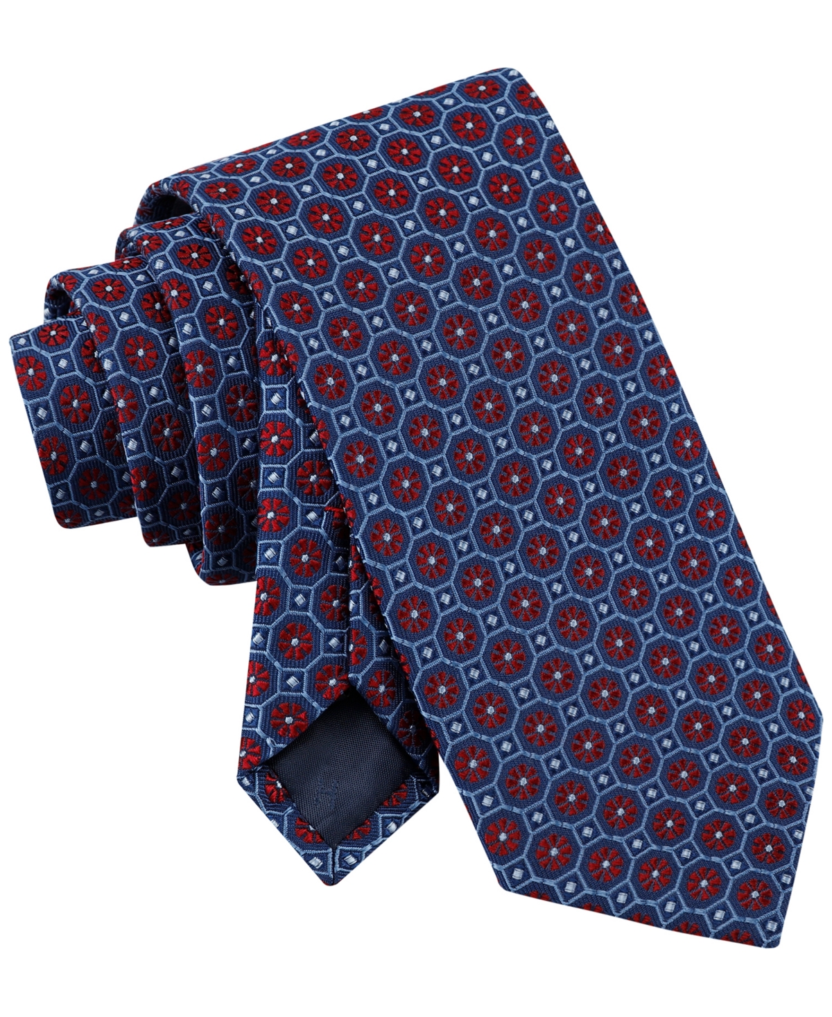Tommy Hilfiger Men's Fiona Floral Medallion Tie -red