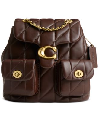 Coach women's leather backpack best sale