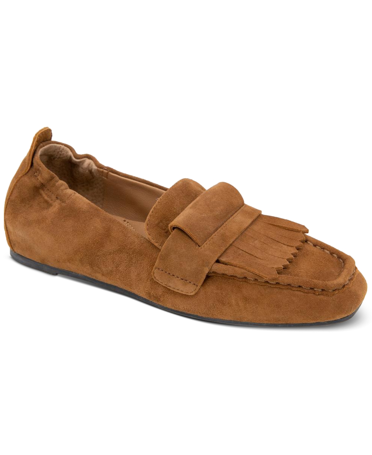 Gentle Souls Women's Scotty Kiltie Loafer Flats In Brown Suede