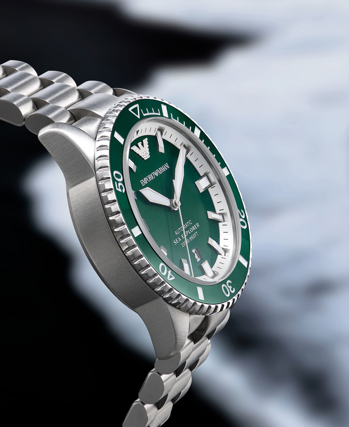 Emporio Armani Men's Sea Explorer Automatic Stainless Steel Bracelet Watch 42mm In No Color