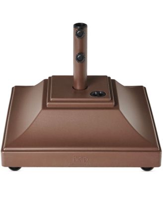 Mobile Umbrella Base, Fillable Heavy-Duty Market Stand w/4 Wheels, 2 Locks, 120lb Capacity
