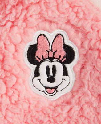 Baby Girls Minnie Mouse Hooded Jacket, Bodysuit & Pants Set