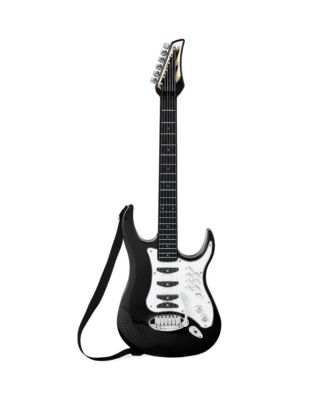 Kids Electric Musical Guitar Toy Play Set w/ 6 Demo Songs, Whammy Bar, Microphone, Amp, AUX