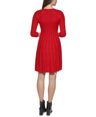 jessica howard red sweater dress Jessica Howard Women's Short Sleeve Cowl Neck Sweater Dress (10, Chinese Red), Size: One size