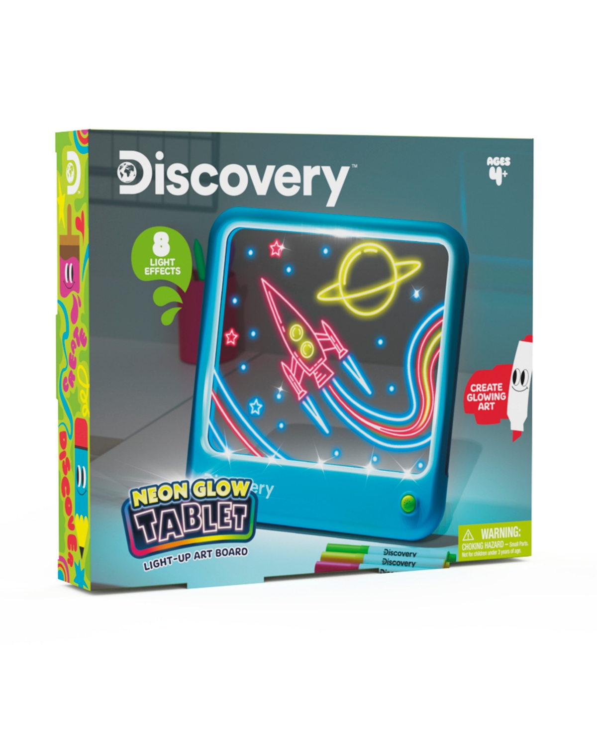 Discovery Kids Neon Glow Tablet Light-Up Art Board