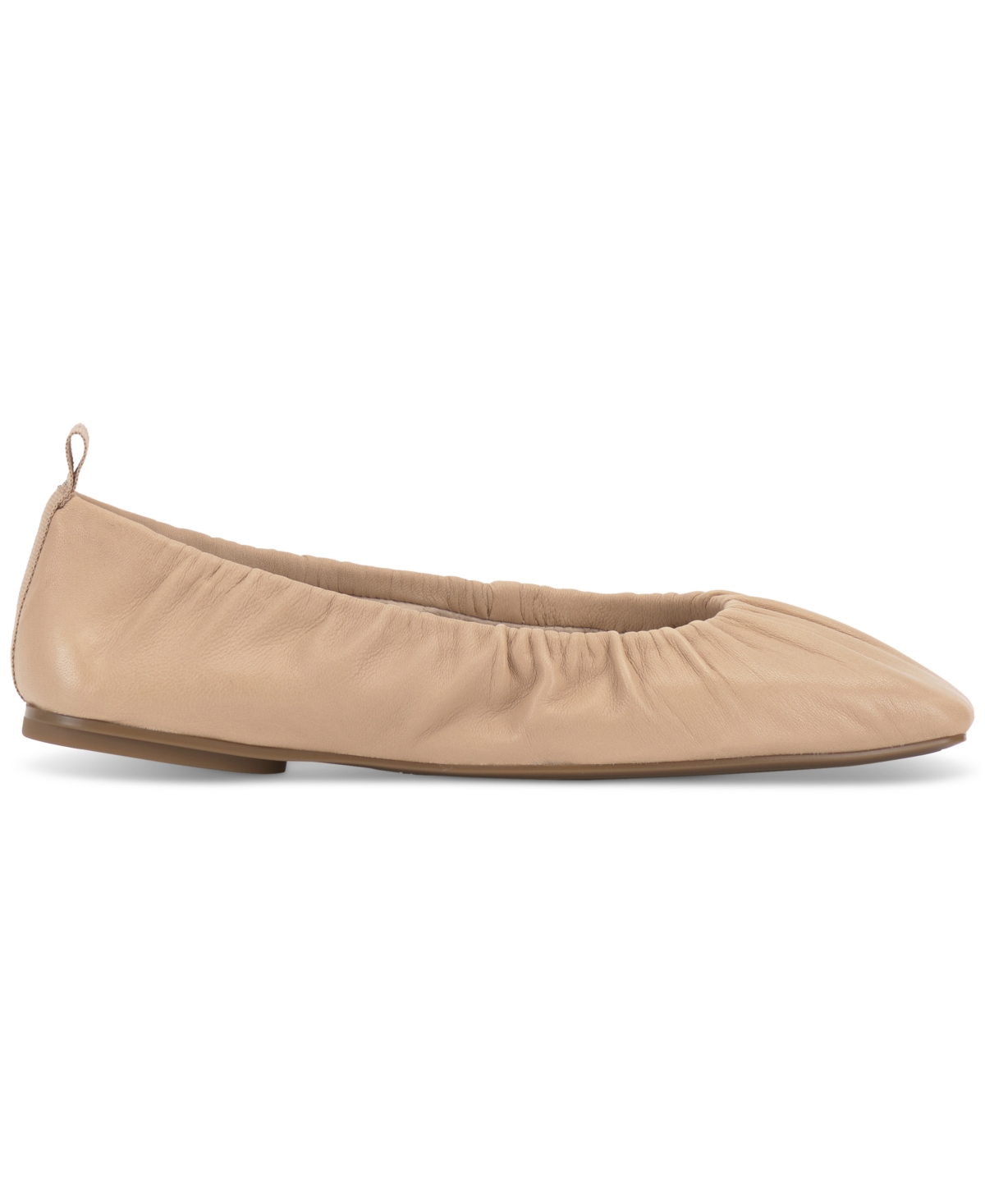 Vince Camuto Verline Ruched Ballet Flats In Soft Buff
