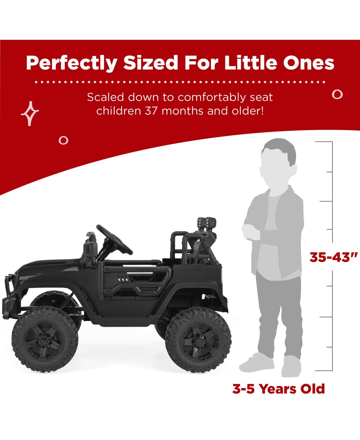 Детская игрушка Best Choice Products 12V Ride-On Truck with Parent Remote Control, Spring Suspension, Ages 3+, цвет: Чёрный — фото 5