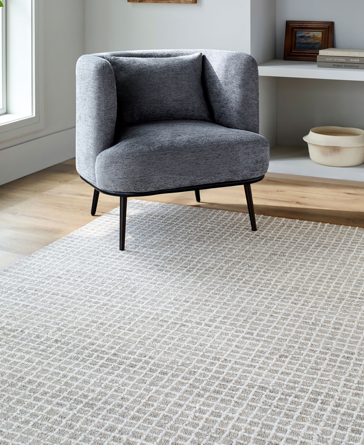 Livabliss Andreas Vvan-2300 Area Rug, 4' X 6' In White,tan