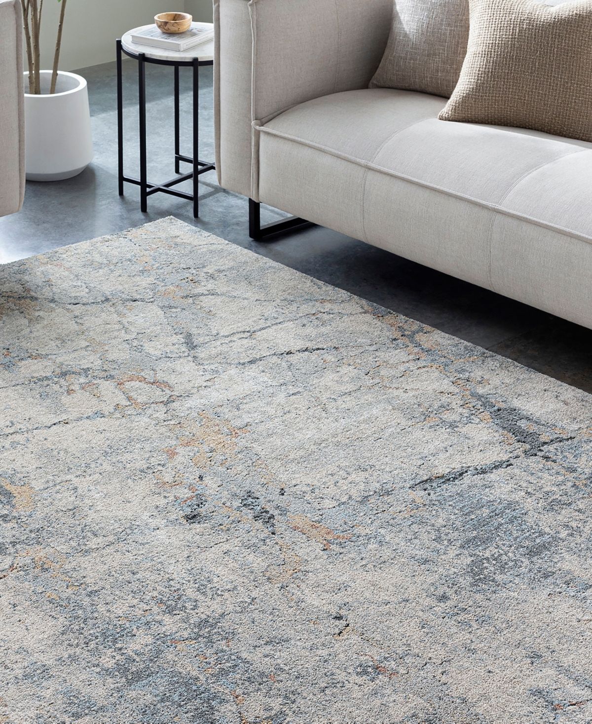 Livabliss Avellino 528092 7'10"x10' Area Rug In Beige,mist