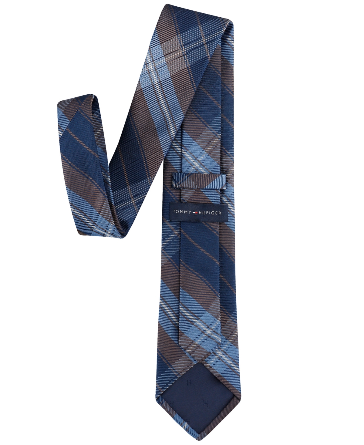 Tommy Hilfiger Men's James Plaid Tie -brown