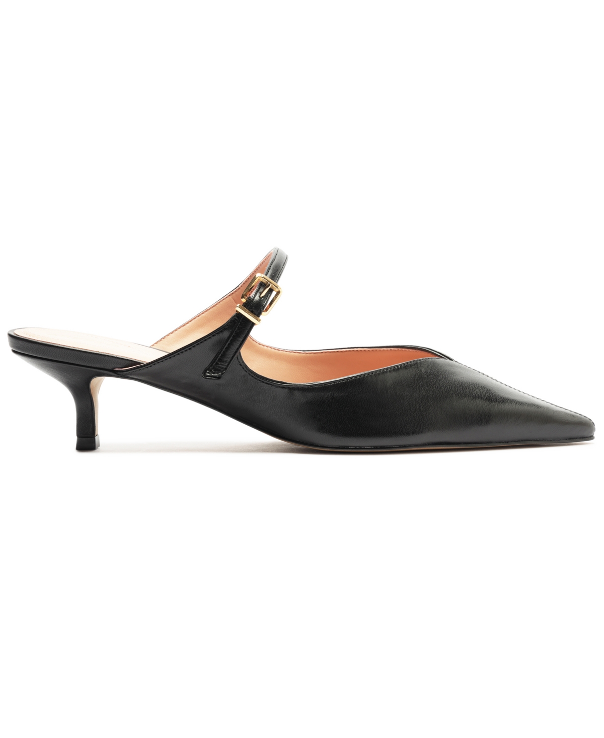Shop Arezzo Women's Annabelle Low Stiletto Mules In Black
