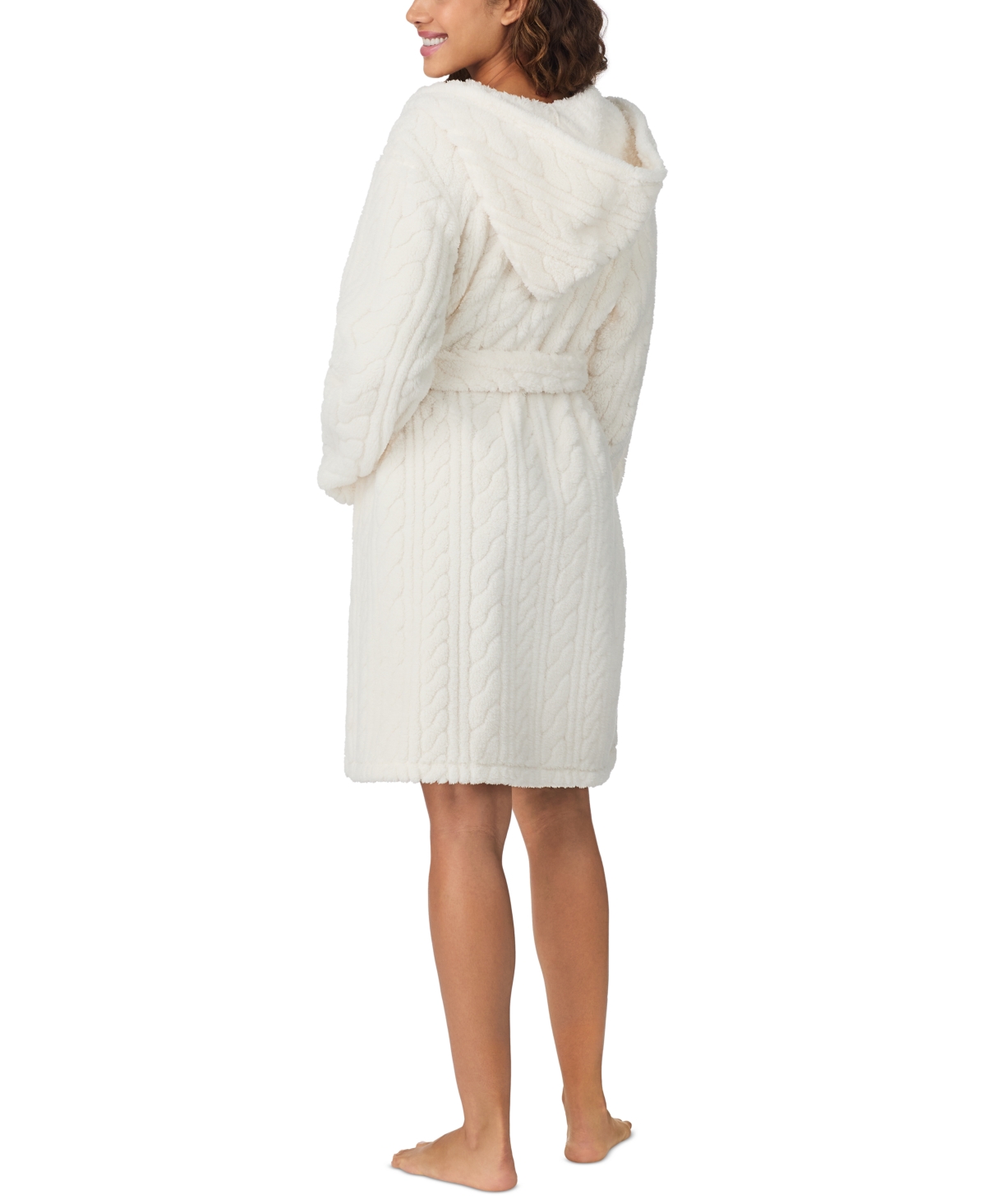 Cuddl Duds Women's Hooded Long-Sleeve Wrap Robe