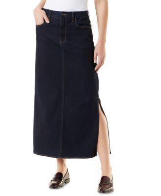 Gloria Vanderbilt - Women's Side-Slit Denim Maxi Skirt