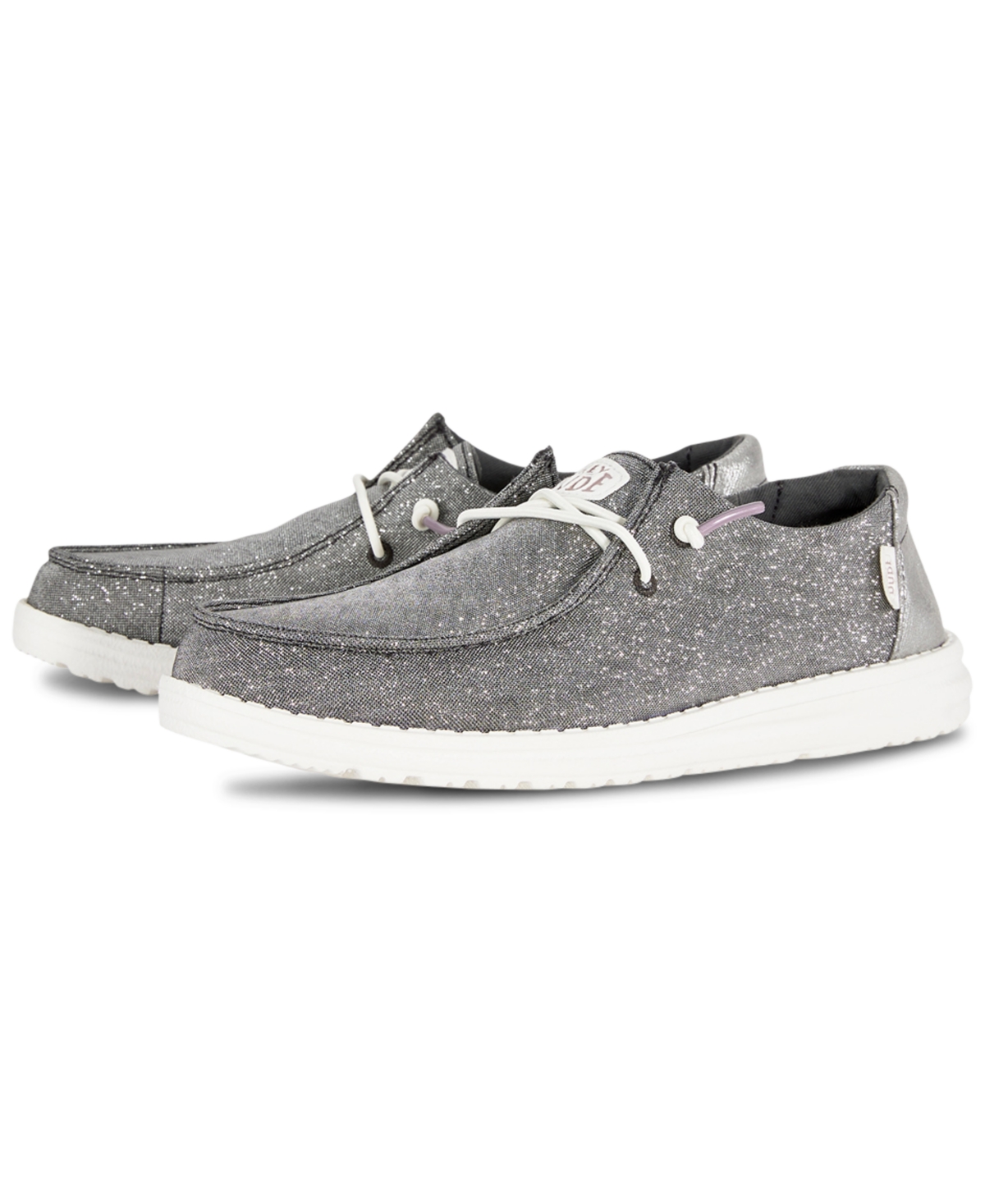 HEYDUDE Wendy Metallic Sparkle Voor dames - Casual instappers - Mocassin-stijl - Roségoud, 41 EU