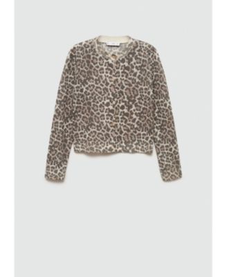 Leopard hotsell Knit Cardigan