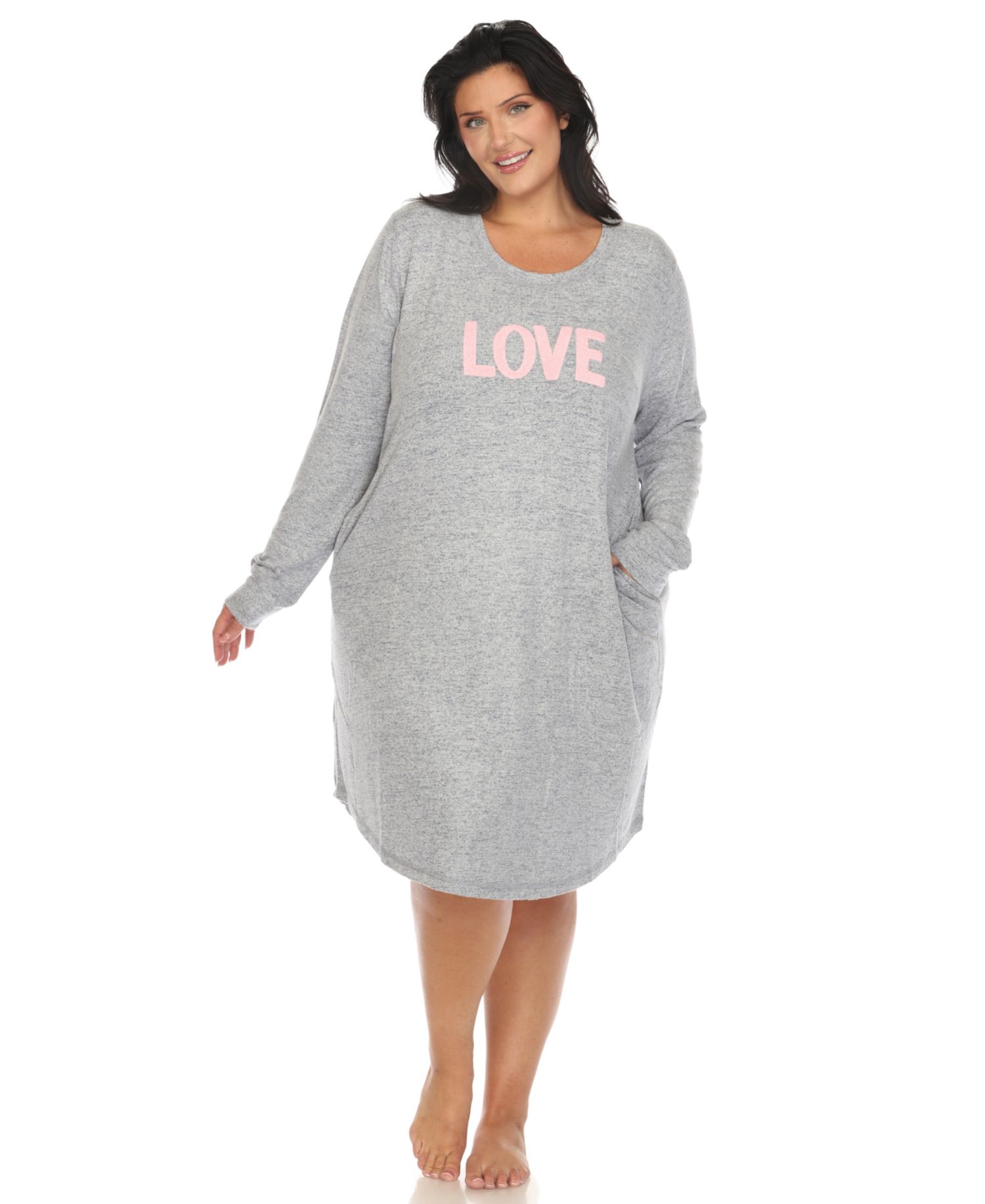 Plus Size Long Sleeve Sleepshirt