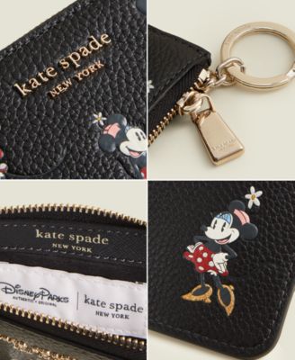在庫有【Disney X Kate Spade New York】Minnie Card Holder Disney X Kate Spade New York Minnie Small Slim Card Holder