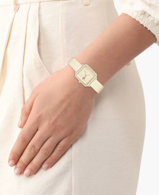 Women's Lacoste 12.12 Flow Champagne Silicone Strap Watch 26mm