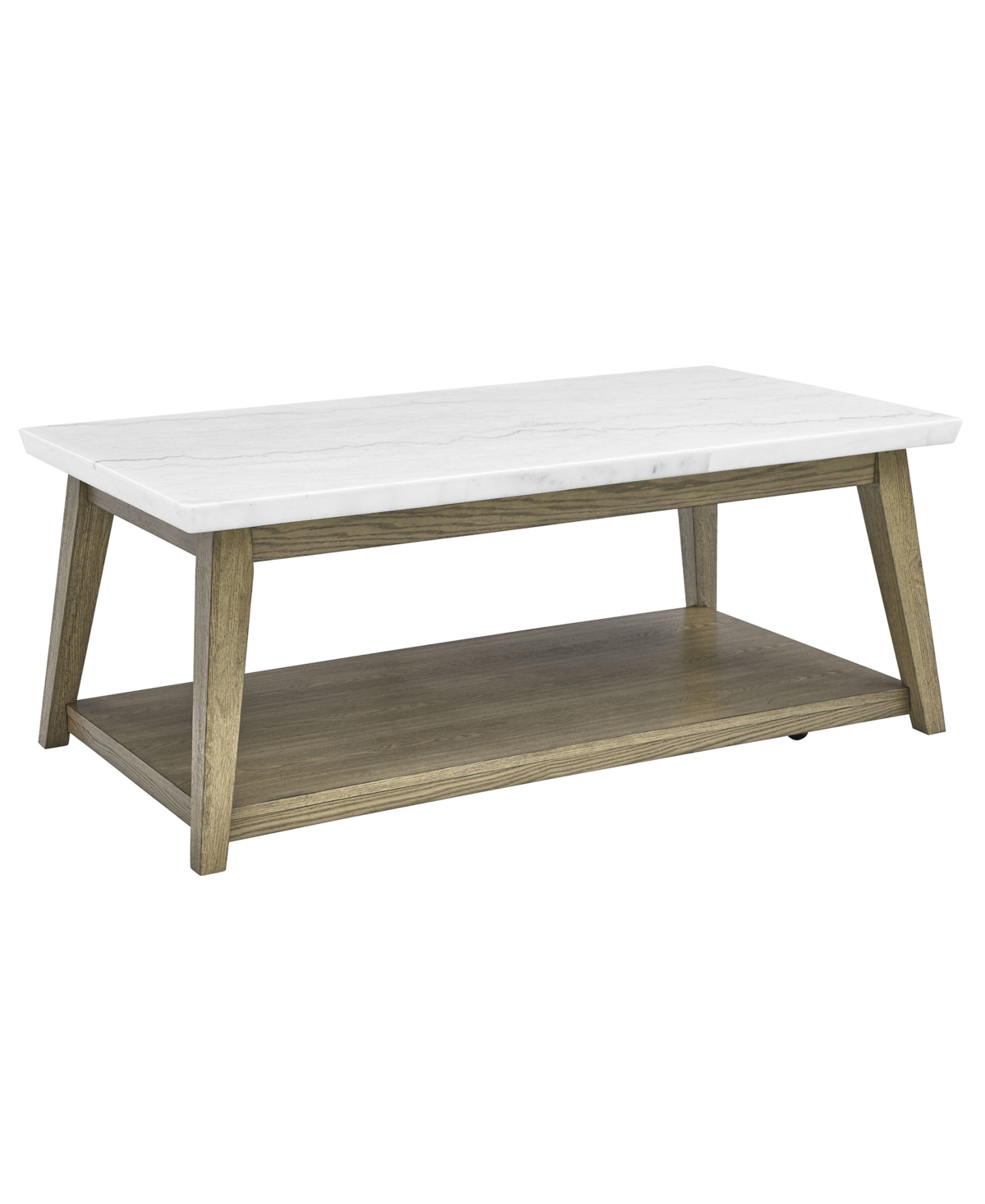 Macy's Mabell 26" Wood Cocktail Table In Natural Multi-step Burnised Blonde