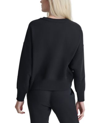 Women's Rhinestone Crewneck Fleece Sweatshirt 