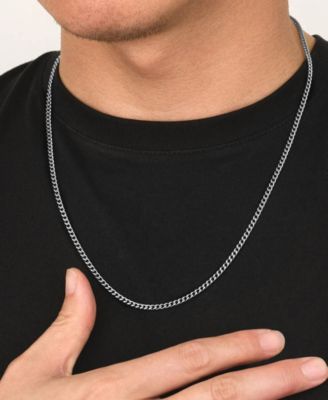 Silver Miami Cuban 3MM Stainless Steel Chain Necklace