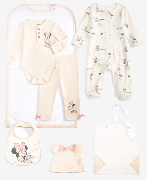 Disney Baby Girls 7-Pc Minnie Sleep-N-Play Gift Set