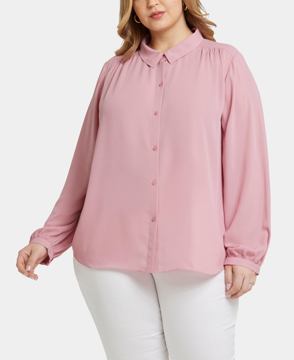 Nydj Modern Floral Blouse In Aphrodite