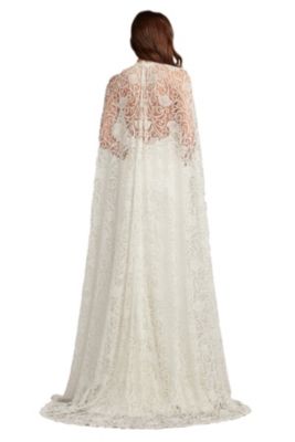 Women's Piers Embroidered Cape Gown