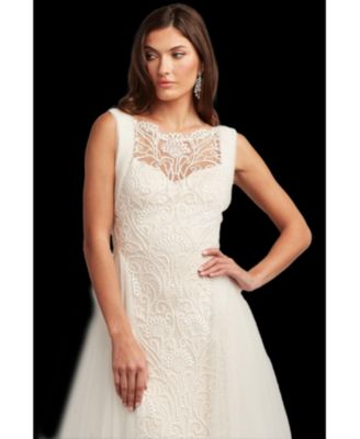 Women's Alamo Dot Embroidered Bridal Gown
