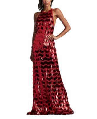 Tadashi Shoji Women s Madysin Sequin Fringe Gown Macy s