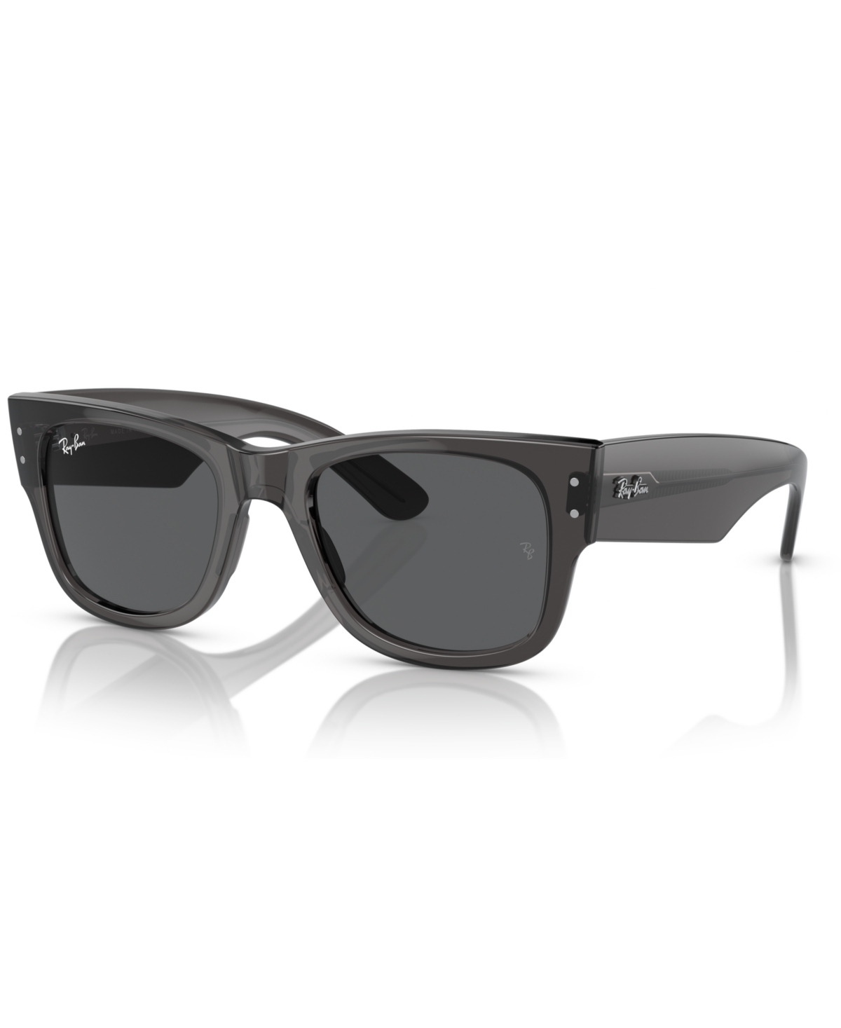 Unisex Mega Wayfarer Sunglasses, RB0840S - Transparent Blue
