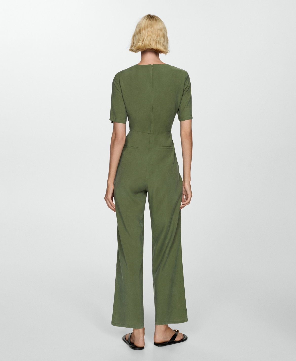 Mango Women's Knotted Modal Jumpsuit