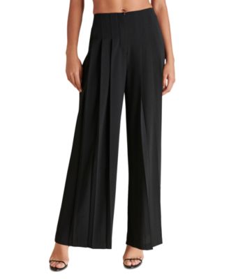 Steve Madden - Women's Angelica Pleated Wide-Leg Pants