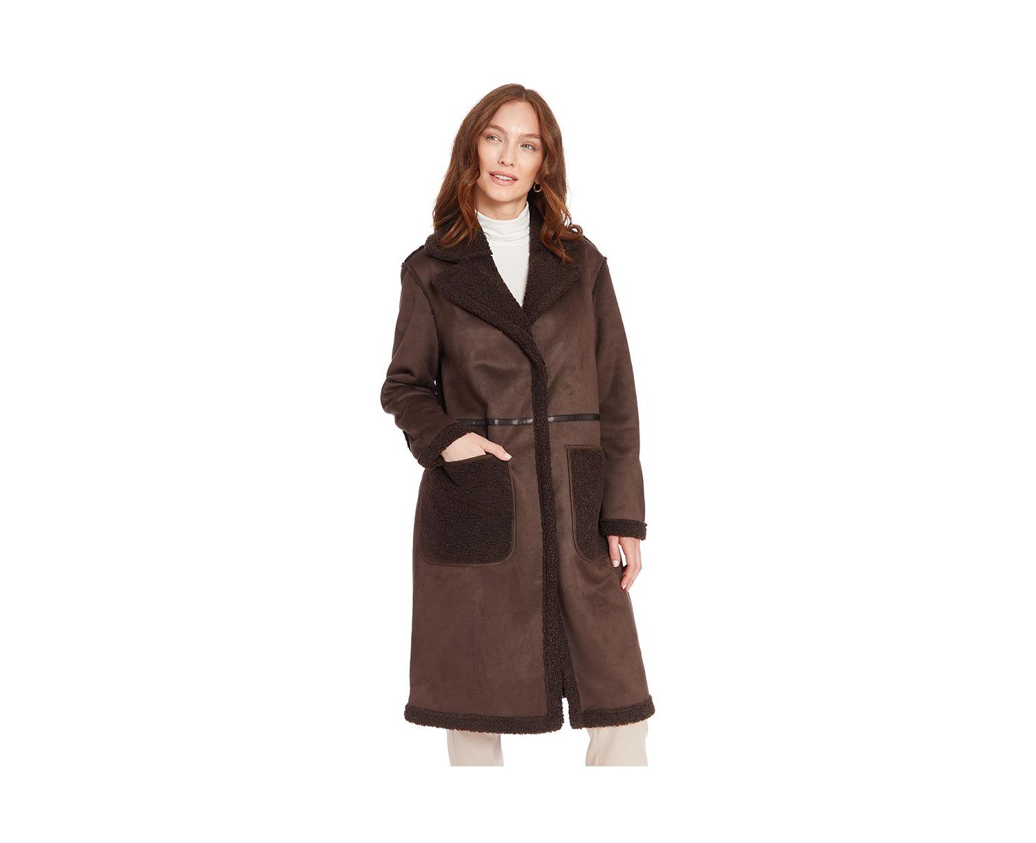 Women's Sharika Faux Shearling Coat