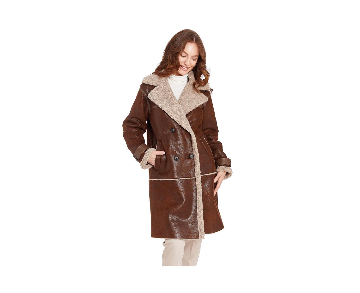Women's Kimmy Long Faux Shearling Coat